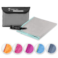 Mikrofaser Handtuch Grau 40x80 cm inkl. Meshbag