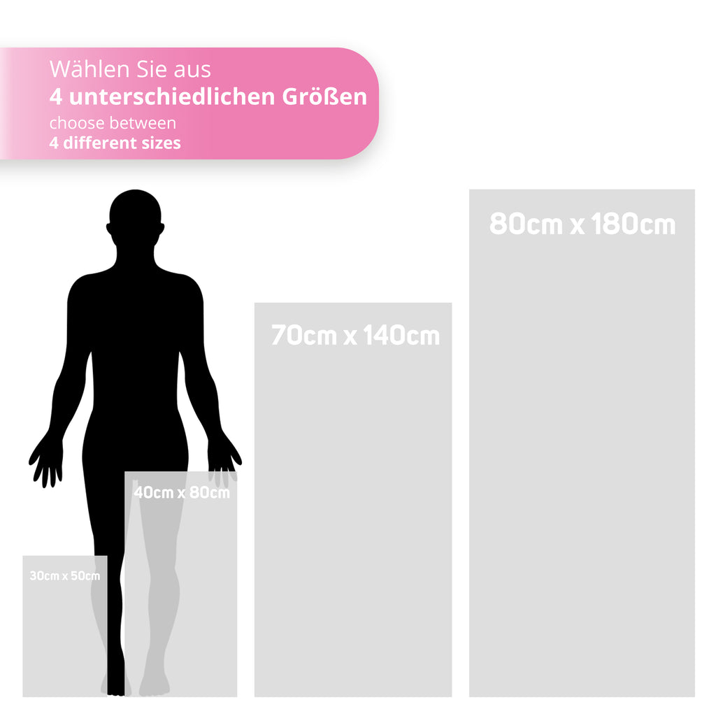 Mikrofaser Handtuch Pink 40x80 cm inkl. Meshbag