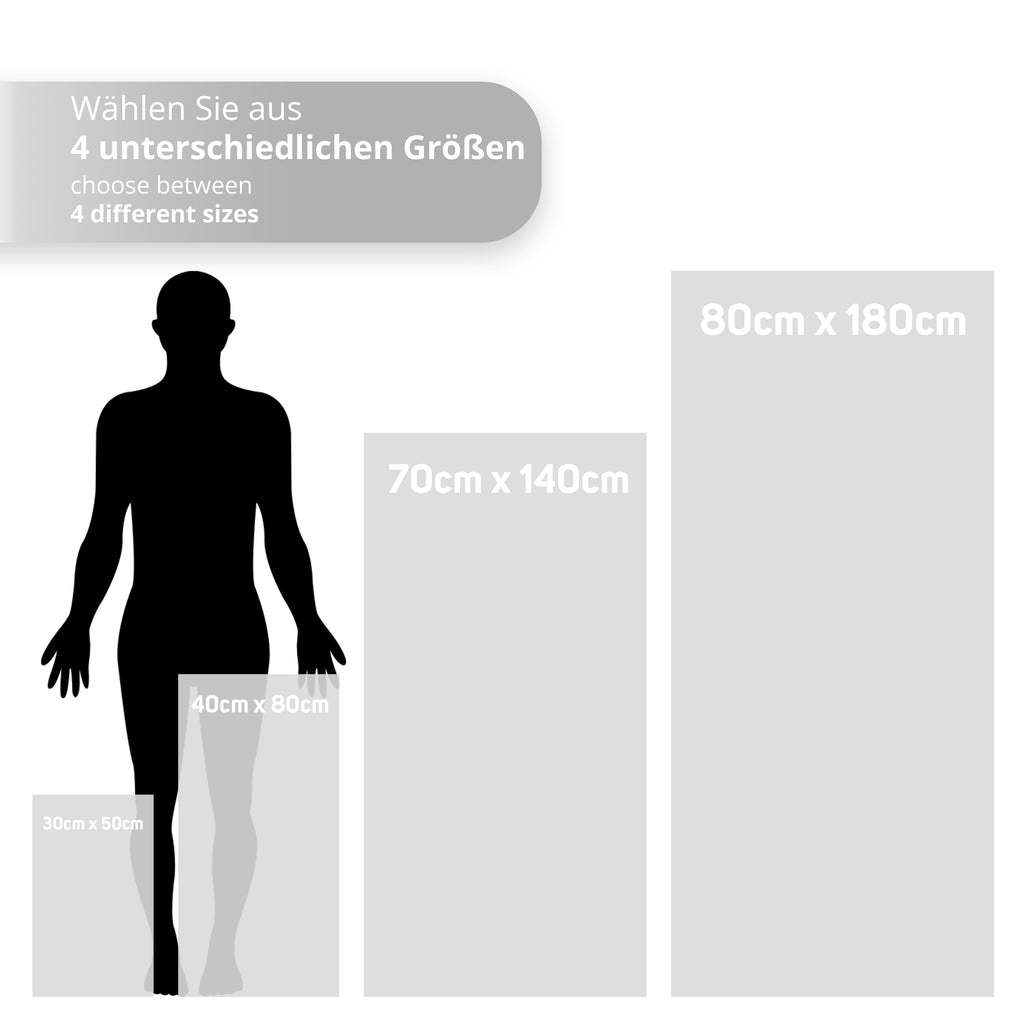 Mikrofaser Handtuch Grau 40x80 cm inkl. Meshbag