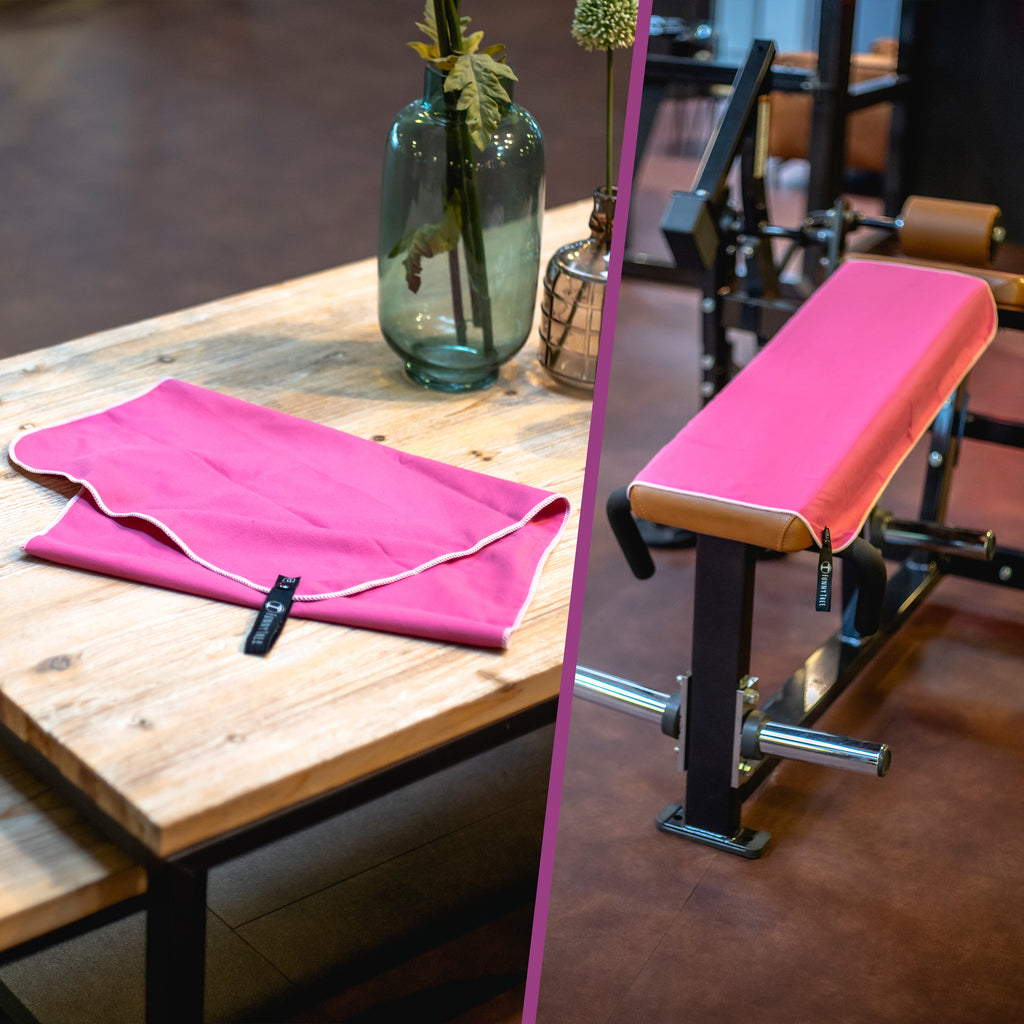 Mikrofaser Handtuch Pink 40x80 cm inkl. Meshbag