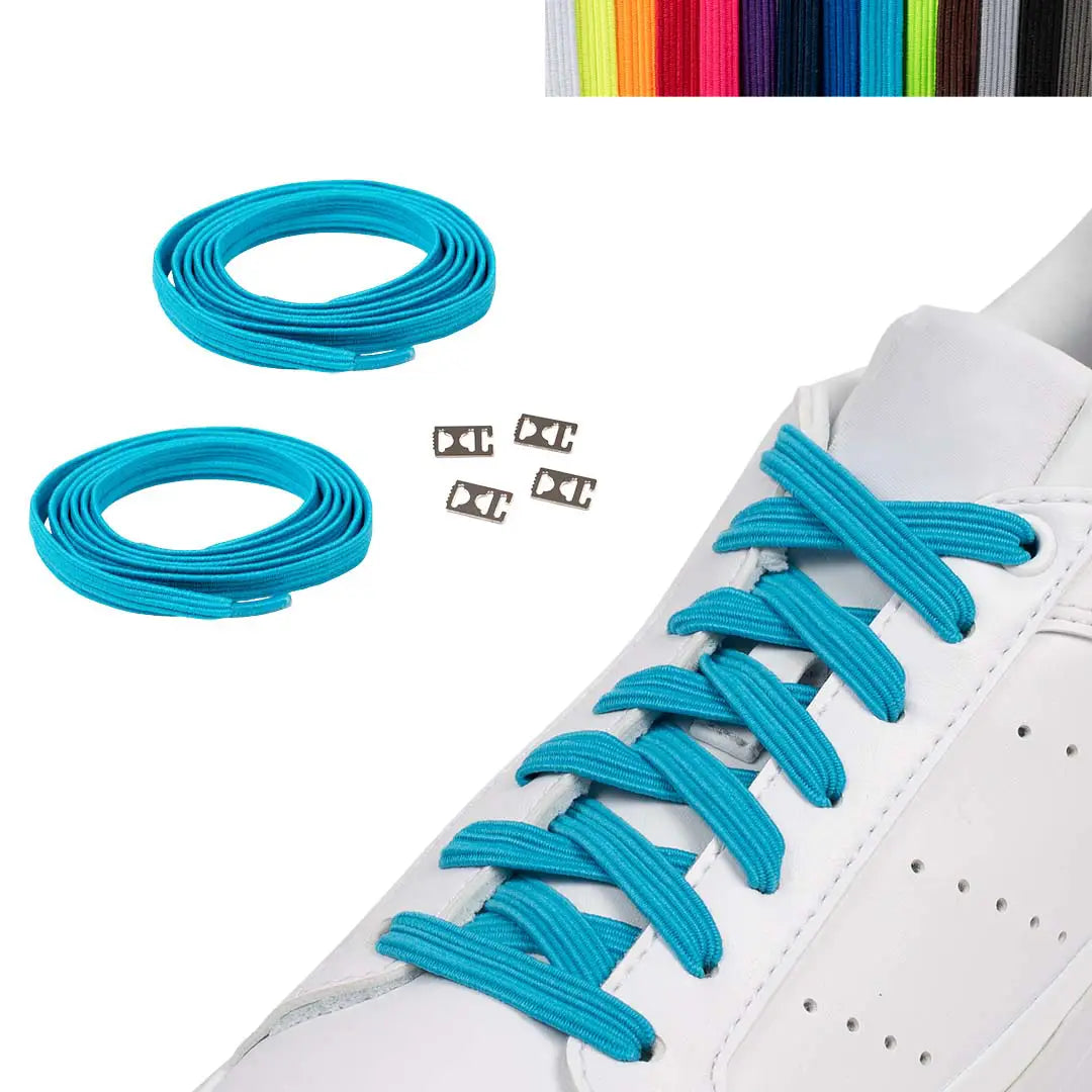 Elastische Schnürsenkel Aquamarine – FunnyTree
