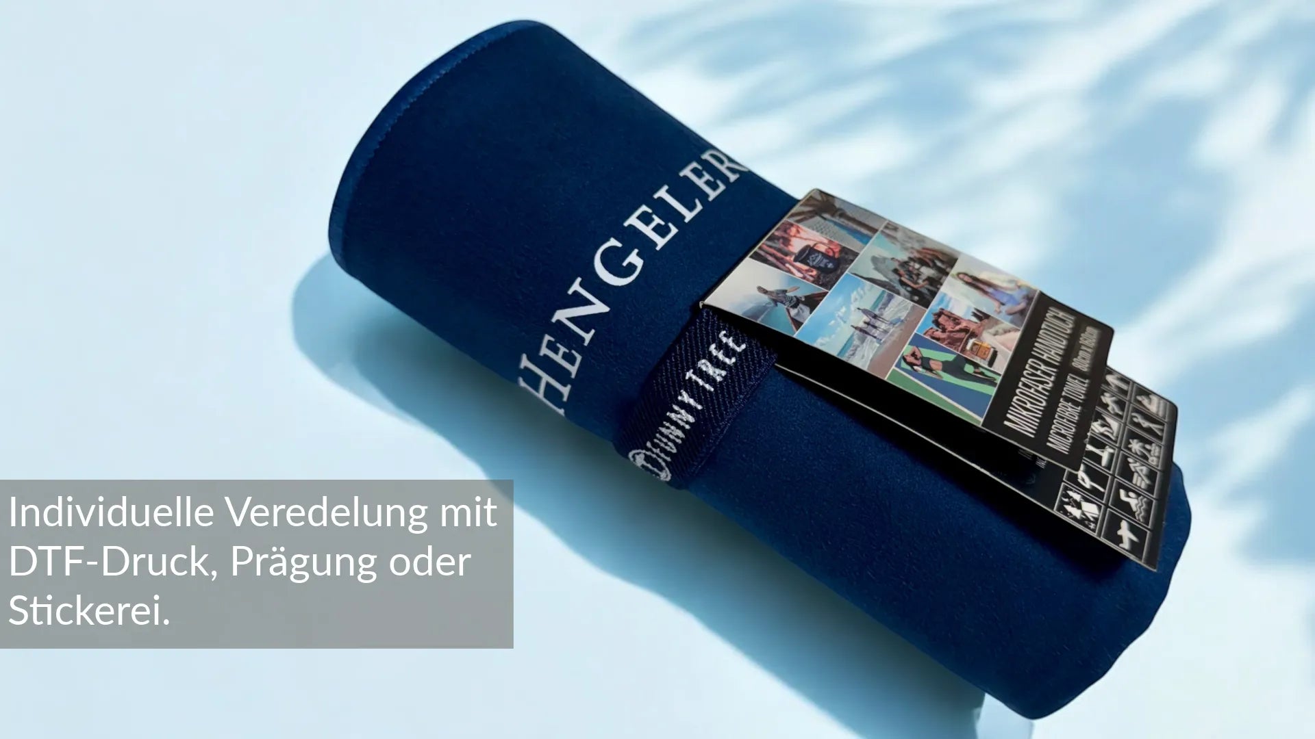 Personalisiertes FunnyTree Mikrofaser Handtuch mit Logo