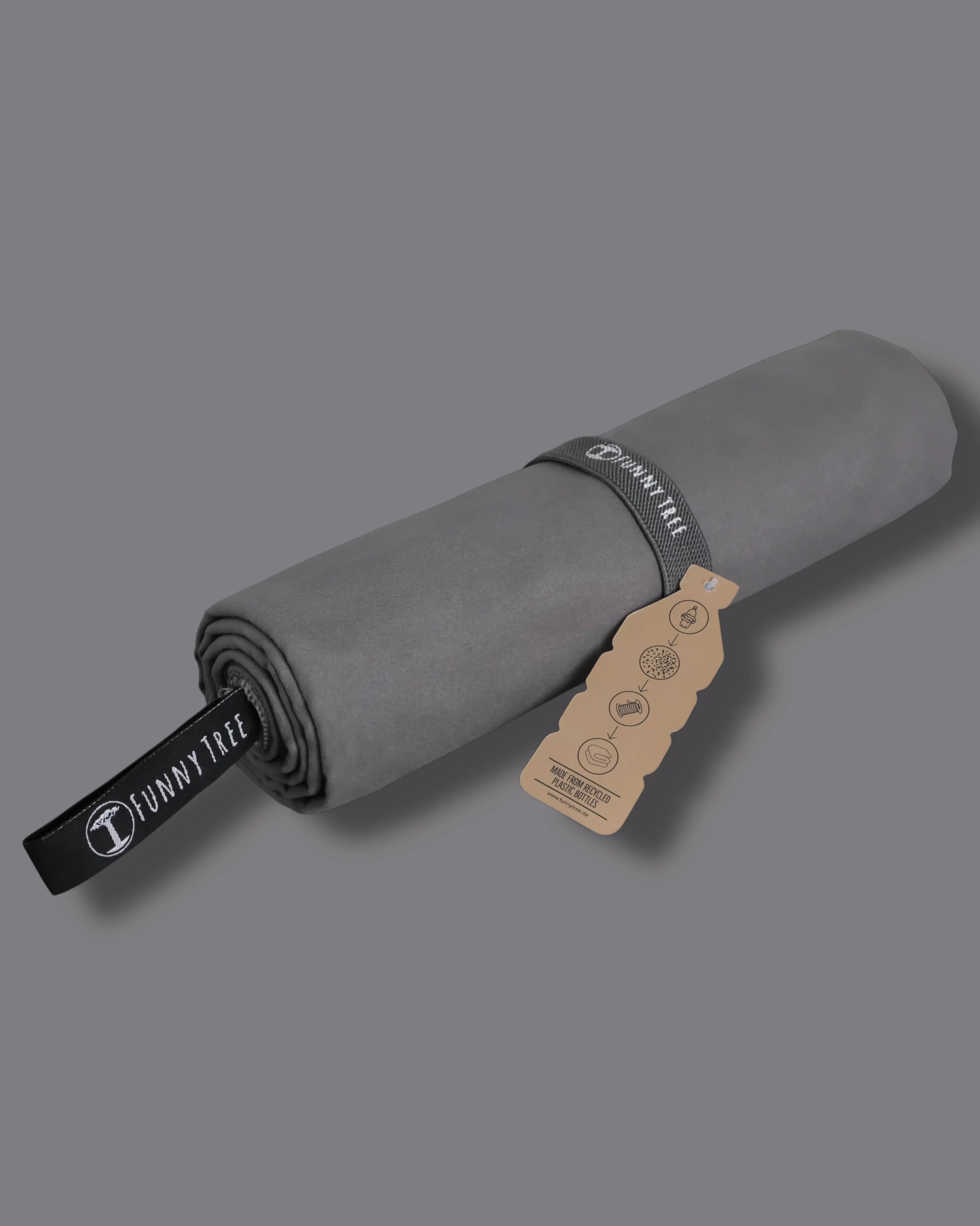 Nachhaltiges EcoGreen Mikrofaserhandtuch | Dunkelgrau