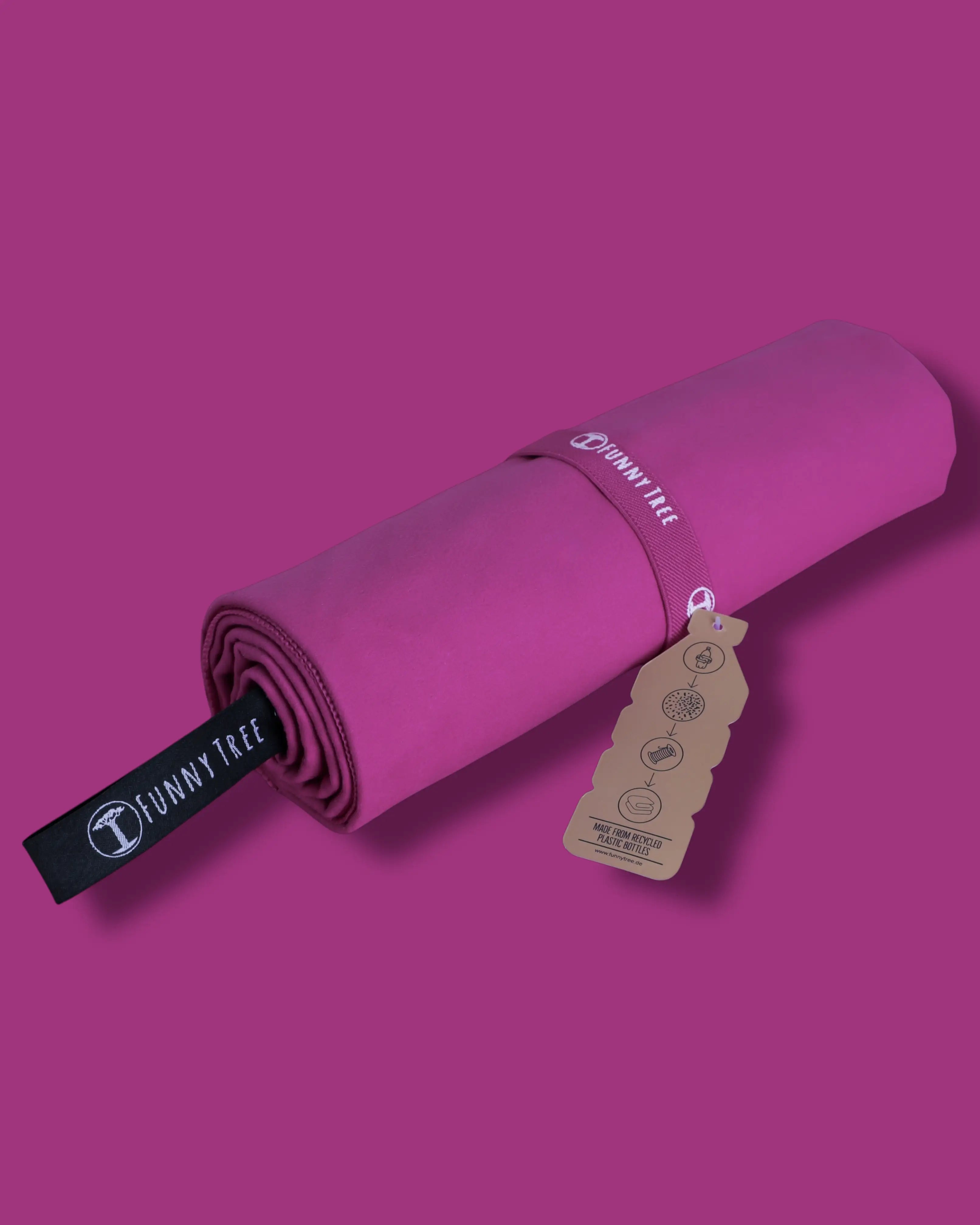 Nachhaltiges EcoGreen Mikrofaserhandtuch | Fuchsia