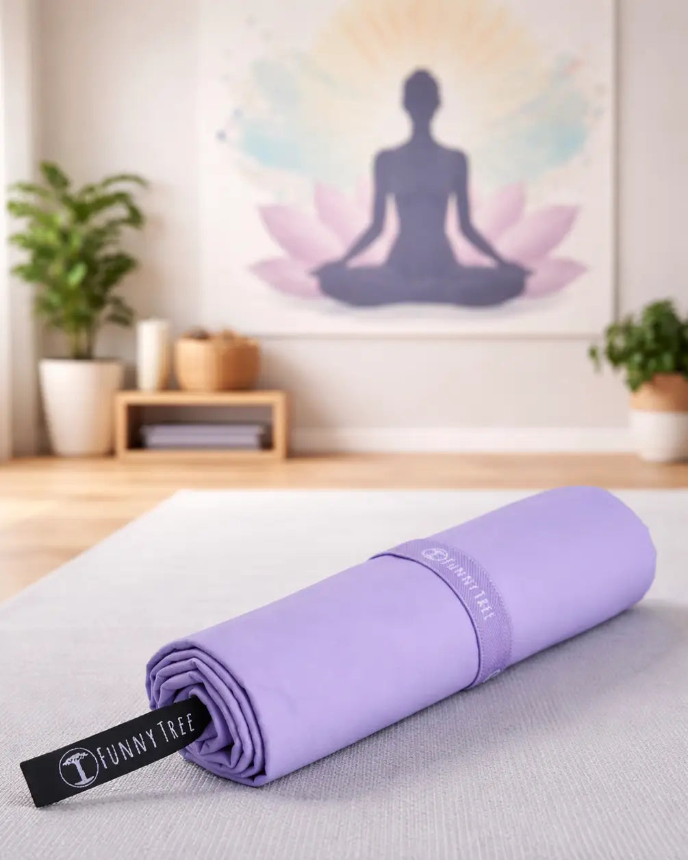 Nachhaltiges EcoGreen Mikrofaserhandtuch | Lavendel