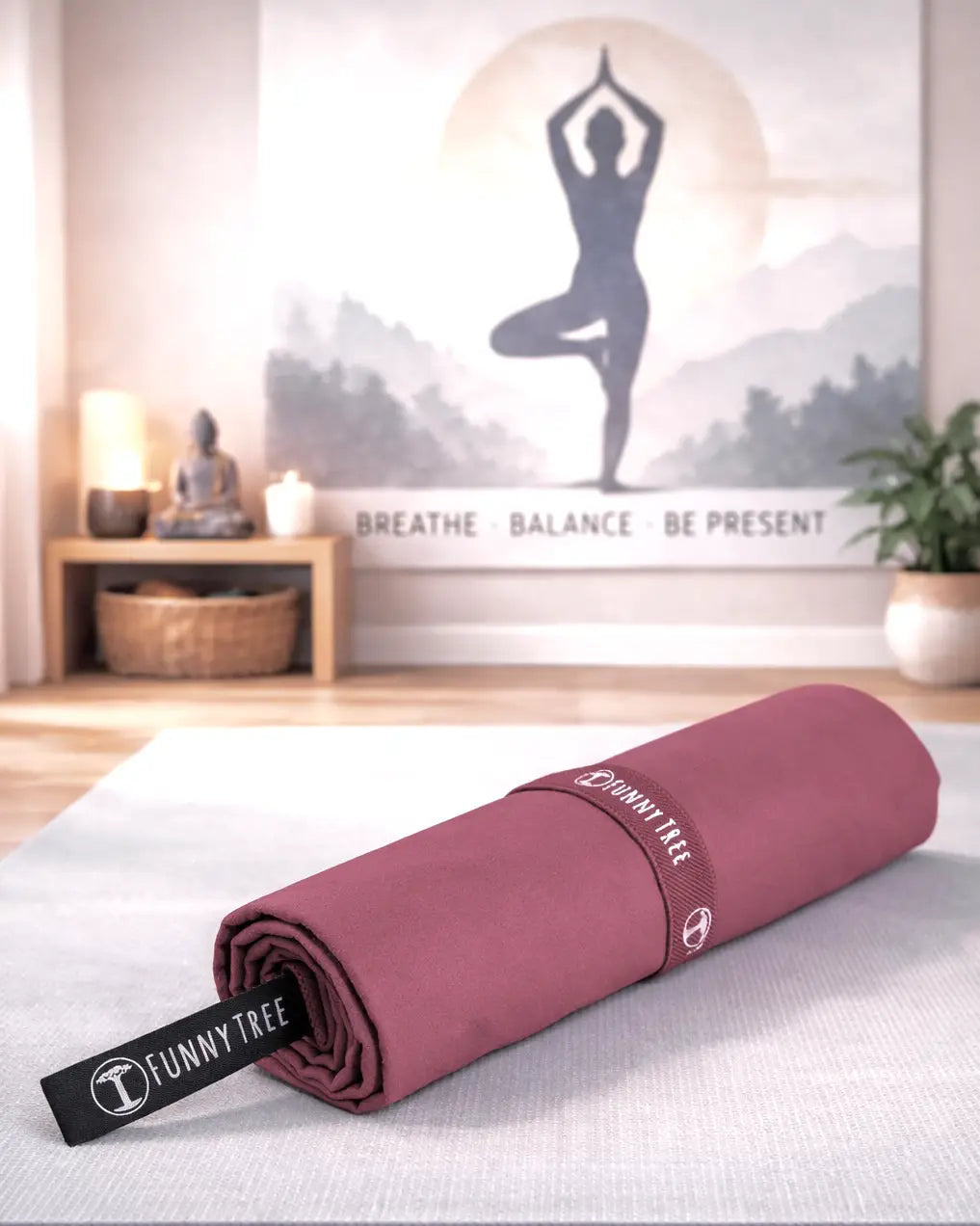 Nachhaltiges EcoGreen Mikrofaserhandtuch | Mauve