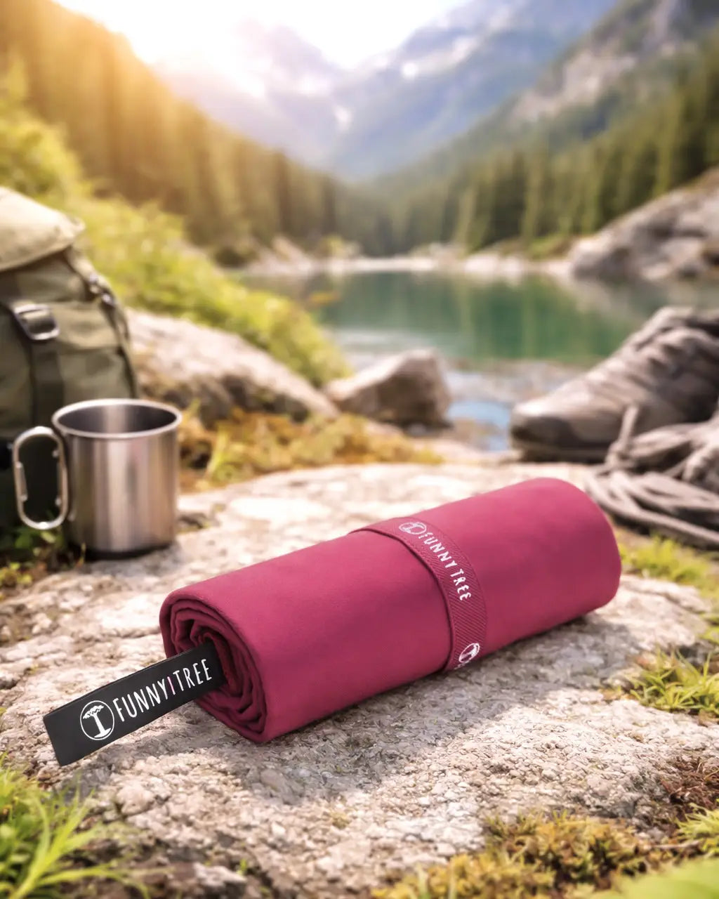 Nachhaltiges EcoGreen Mikrofaserhandtuch | Mauve