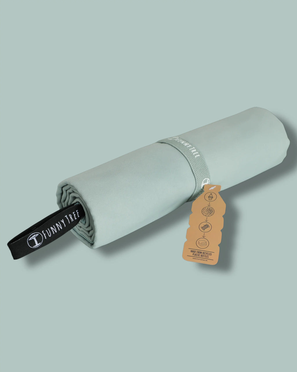 Nachhaltiges EcoGreen Mikrofaserhandtuch | Salbei