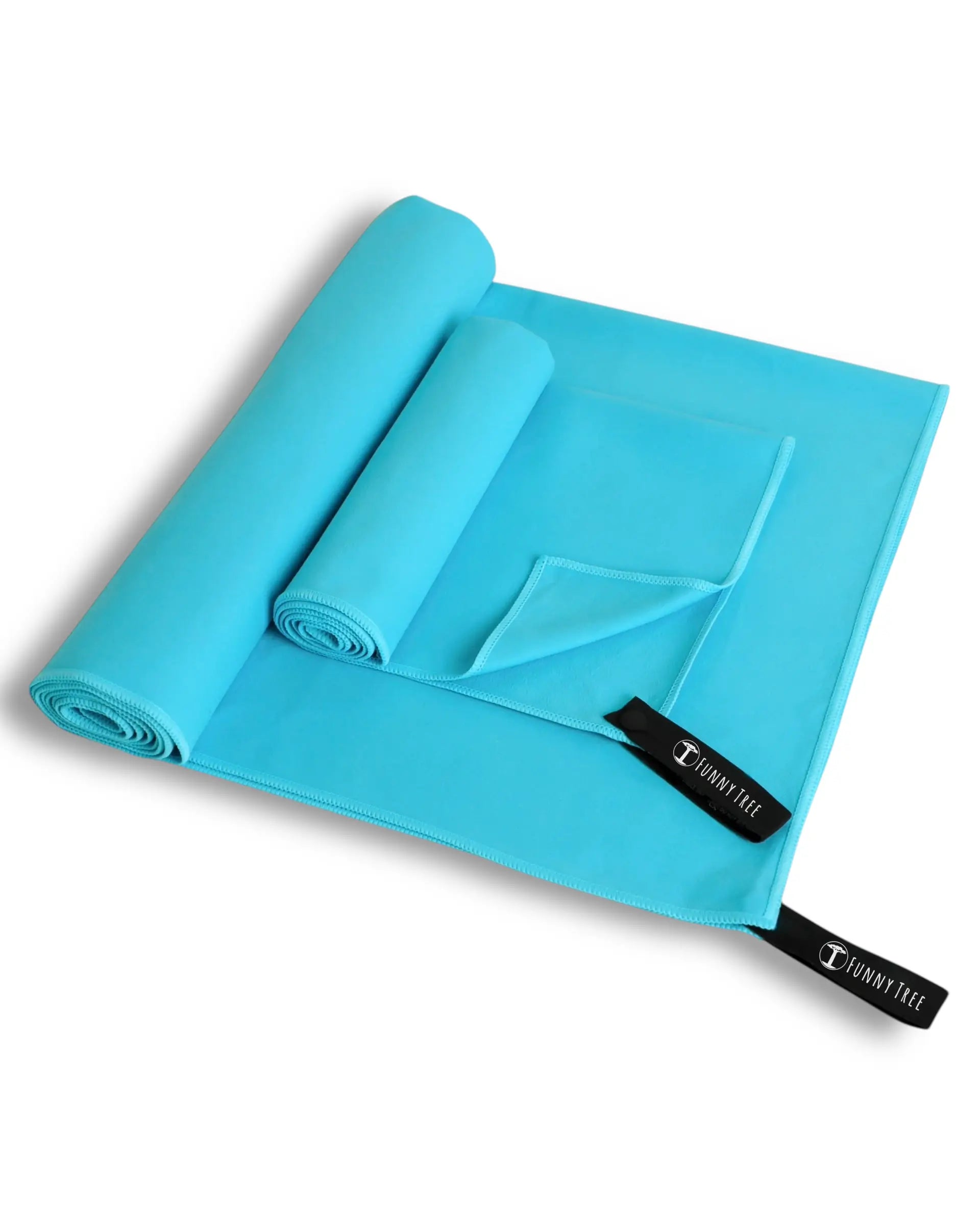 Nachhaltiges EcoGreen Mikrofaserhandtuch | Türkis