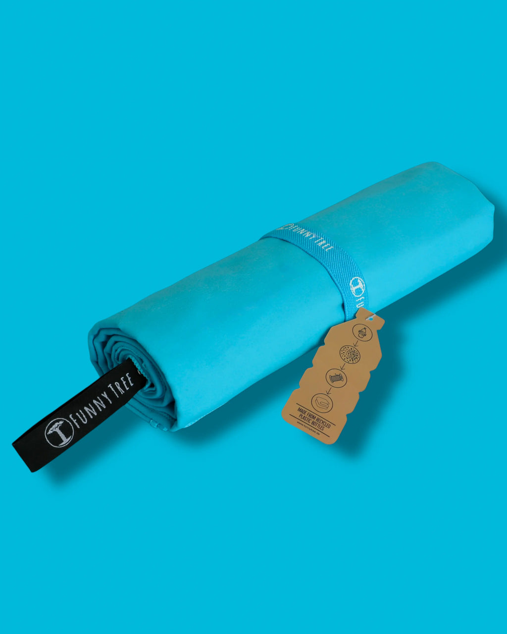 Nachhaltiges EcoGreen Mikrofaserhandtuch | Türkis