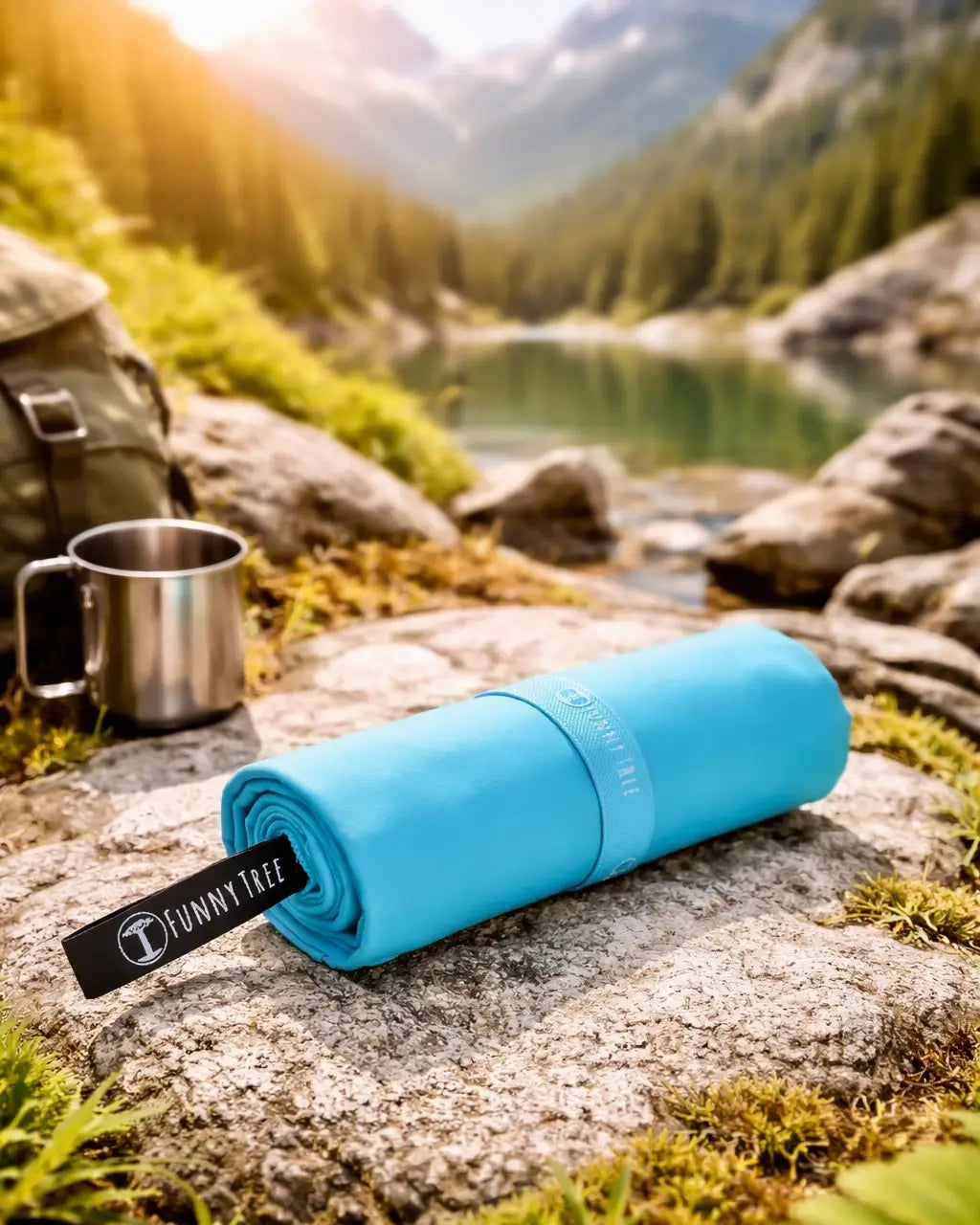 Nachhaltiges EcoGreen Mikrofaserhandtuch | Türkis