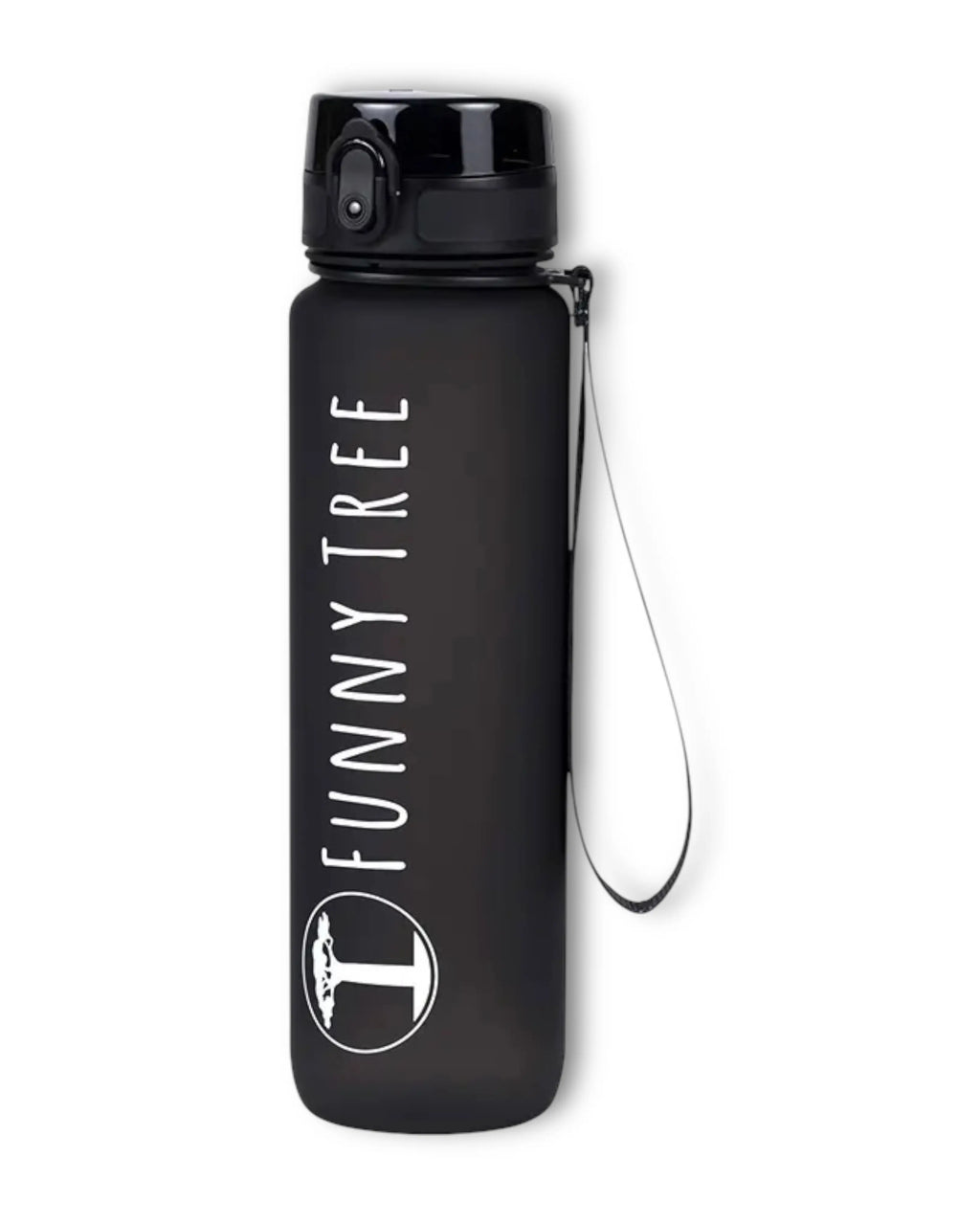 Funny Tree Trinkflasche Obsidian Black 1000ml – robust & auslaufsicher
