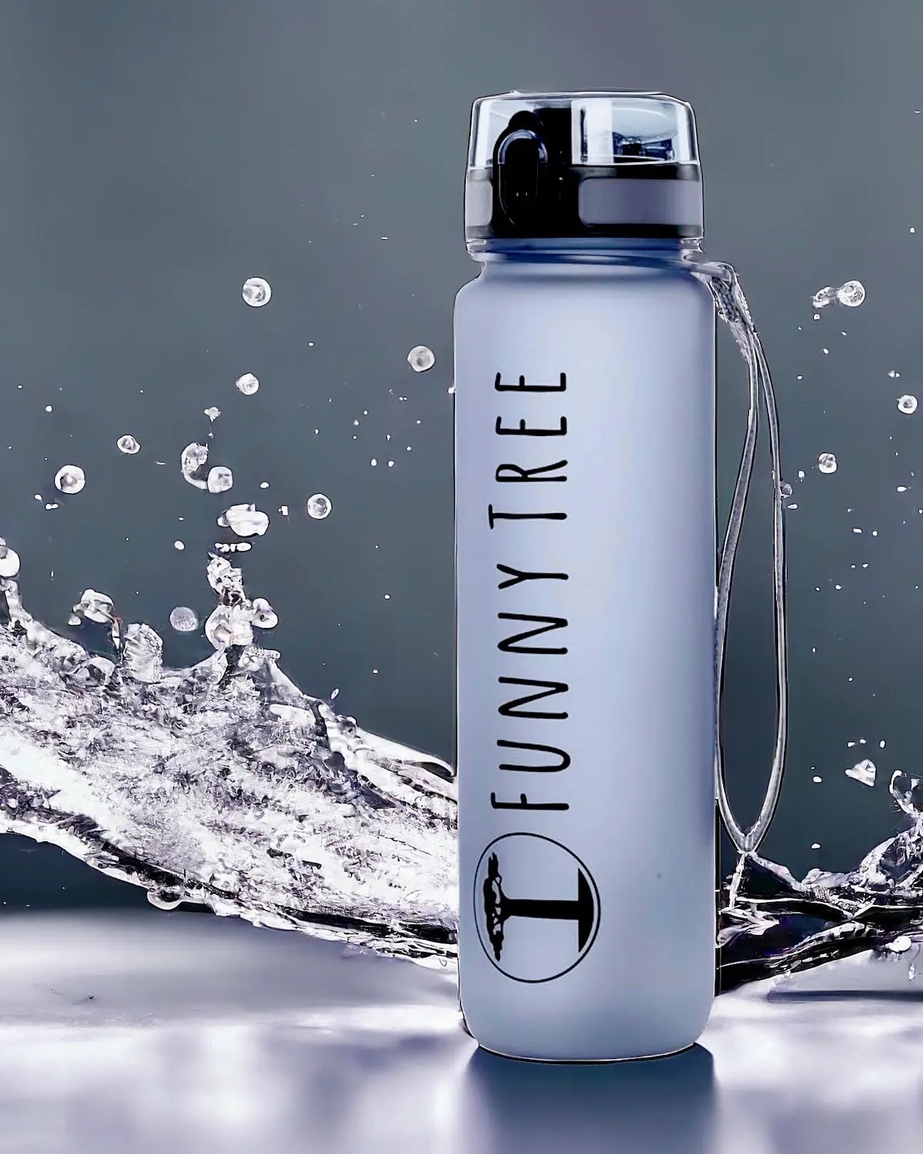 BPA-freie Trinkflasche aus Tritan | Steel Grey