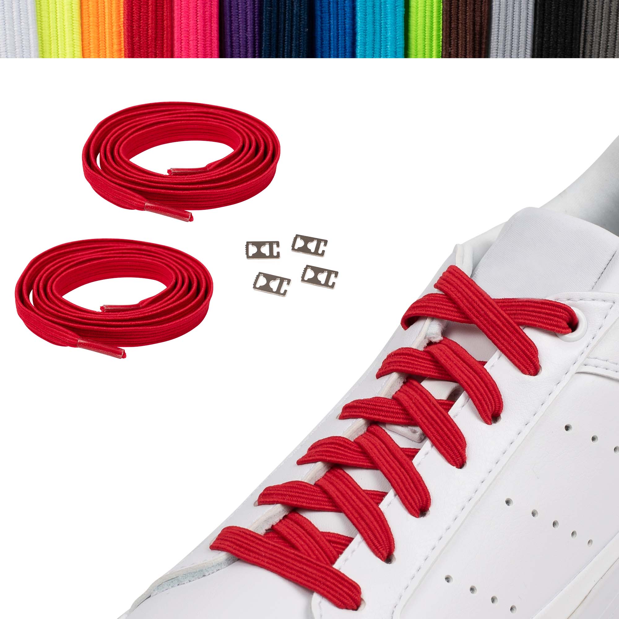 funnytree-elastische-schnuersenkel-speed-locks-casual-red
