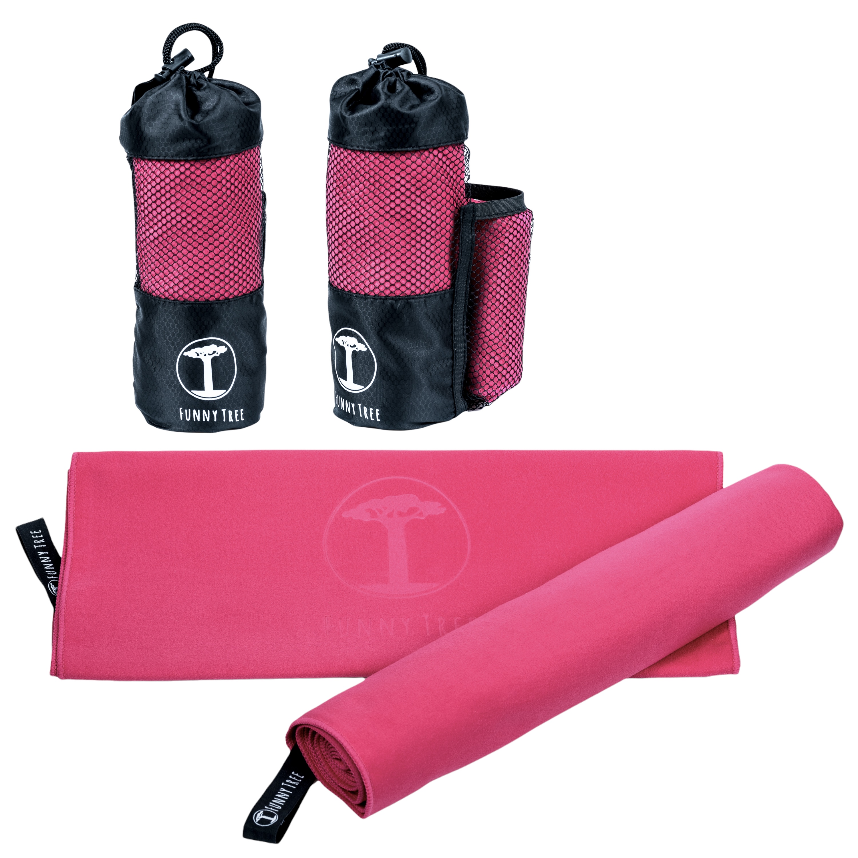 Mikrofaser Handtuch I 2er Set 70x140cm + 40x80cm