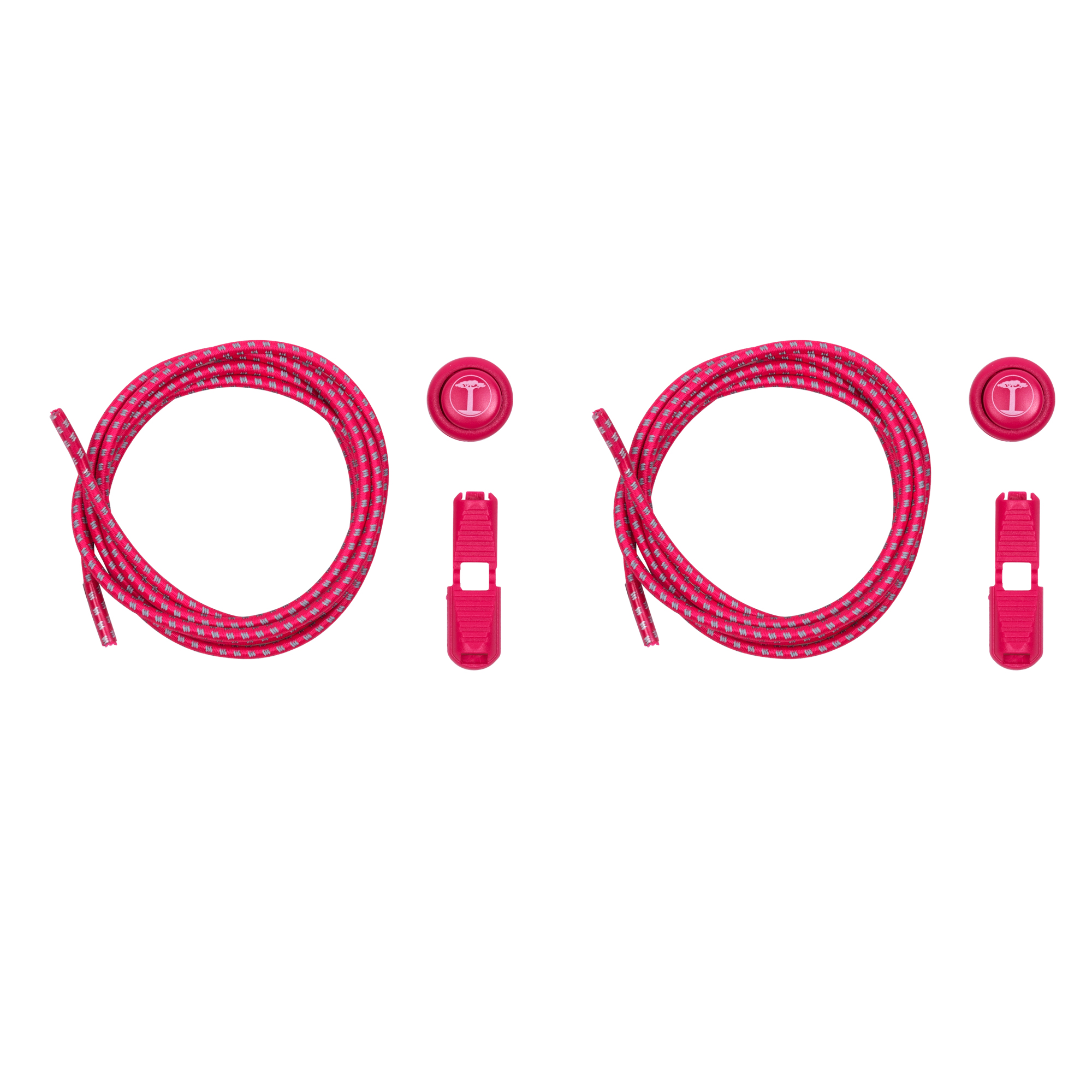 funnytree-elastische-schnuersenkel-speed-locks-super-reflective-pink-gerollt