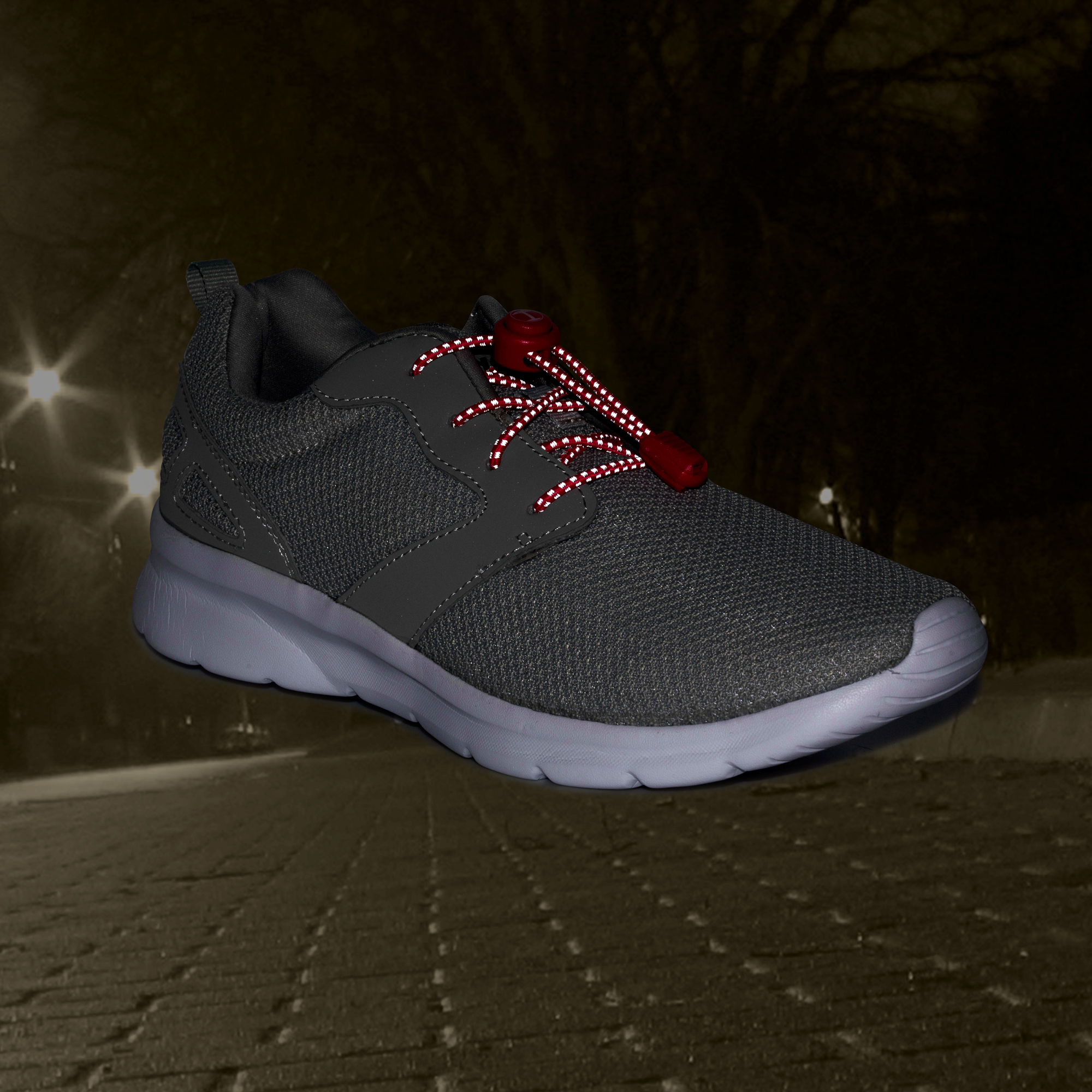 funnytree-elastische-schnuersenkel-speed-locks-super-reflective-pink-schuh-nacht